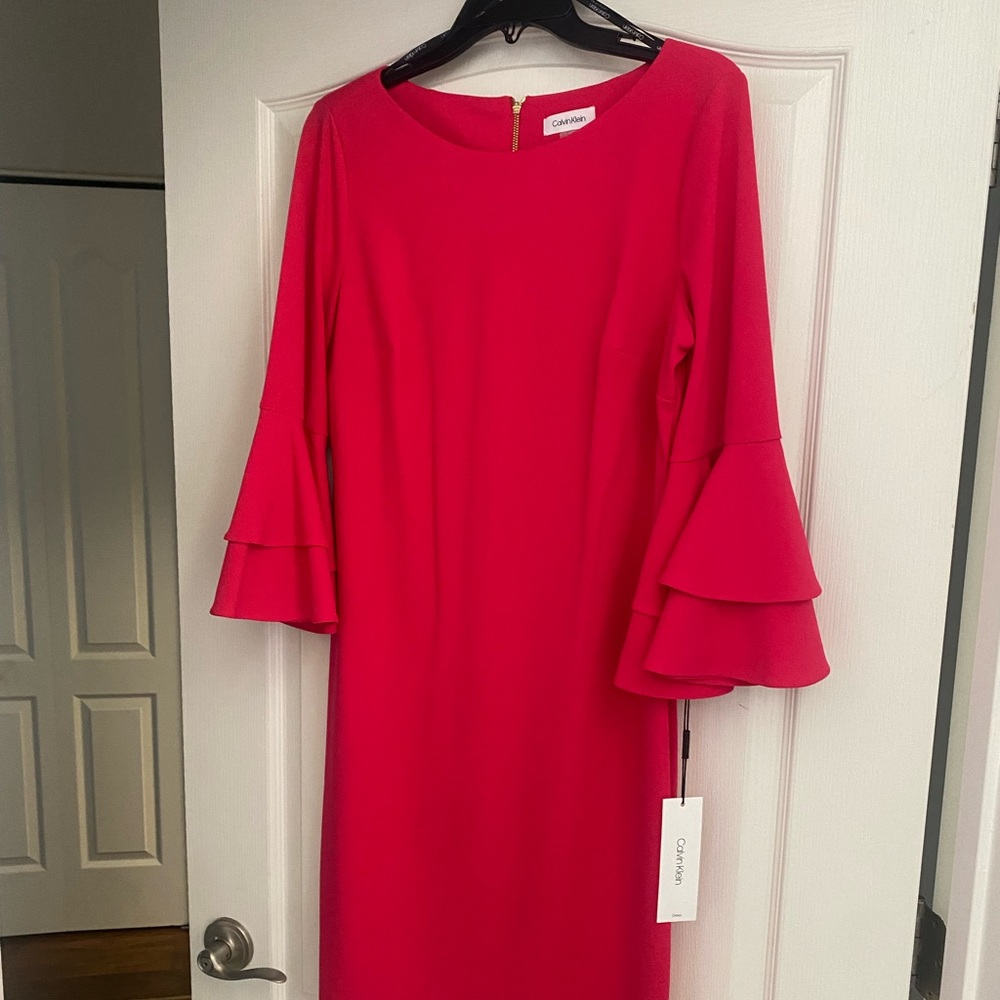 Calvin Klein double bell sleeve dress w/tags!